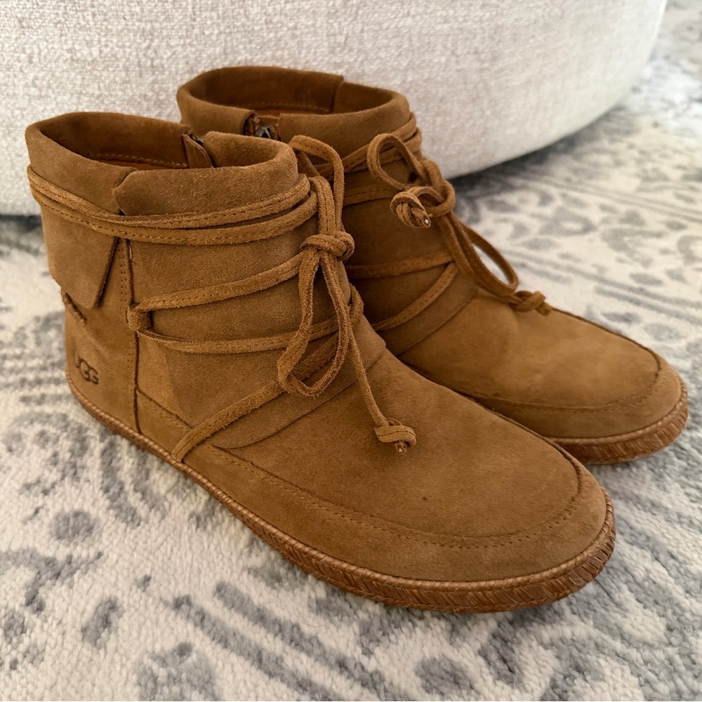 UGG Brown Suede Ankle Boots